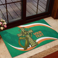Custom Ireland Rugby Rubber Doormat Green Celtic Knot Summer Paris 2024 - Wonder Print Shop