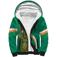 Custom Ireland Rugby Sherpa Hoodie Green Celtic Knot Summer Paris 2024 - Wonder Print Shop