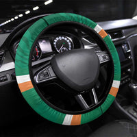 Ireland Rugby Steering Wheel Cover Green Celtic Knot Summer Paris 2024 - Wonder Print Shop