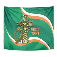 Custom Ireland Rugby Tapestry Green Celtic Knot Summer Paris 2024 - Wonder Print Shop