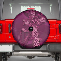 Ireland Rugby Spare Tire Cover Maroon Celtic Knot Summer Paris 2024 - Wonder Print Shop