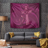 Ireland Rugby Tapestry Maroon Celtic Knot Summer Paris 2024 - Wonder Print Shop