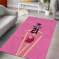 Bermuda Cricket Custom Area Rug Quo Fata Ferunt Sporty - Wonder Print Shop
