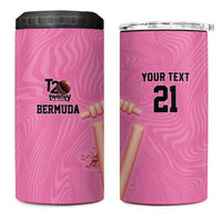 Bermuda Cricket Custom 4 in 1 Can Cooler Tumbler Quo Fata Ferunt Sporty - Wonder Print Shop