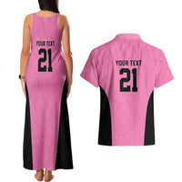 Bermuda Cricket Custom Couples Matching Tank Maxi Dress and Hawaiian Shirt Quo Fata Ferunt Sporty - Wonder Print Shop