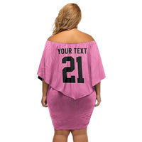 Bermuda Cricket Custom Family Matching Off Shoulder Short Dress and Hawaiian Shirt Quo Fata Ferunt Sporty - Wonder Print Shop