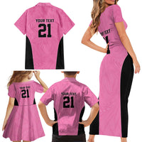 Bermuda Cricket Custom Family Matching Short Sleeve Bodycon Dress and Hawaiian Shirt Quo Fata Ferunt Sporty - Wonder Print Shop