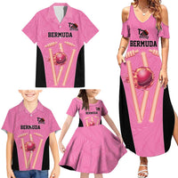 Bermuda Cricket Custom Family Matching Summer Maxi Dress and Hawaiian Shirt Quo Fata Ferunt Sporty - Wonder Print Shop