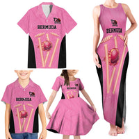 Bermuda Cricket Custom Family Matching Tank Maxi Dress and Hawaiian Shirt Quo Fata Ferunt Sporty - Wonder Print Shop