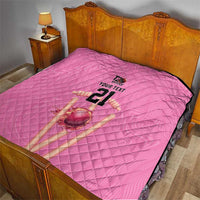 Bermuda Cricket Custom Quilt Quo Fata Ferunt Sporty - Wonder Print Shop