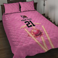 Bermuda Cricket Custom Quilt Bed Set Quo Fata Ferunt Sporty - Wonder Print Shop