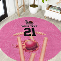 Bermuda Cricket Custom Round Carpet Quo Fata Ferunt Sporty - Wonder Print Shop