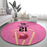 Bermuda Cricket Custom Round Carpet Quo Fata Ferunt Sporty - Wonder Print Shop