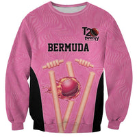 Bermuda Cricket Custom Sweatshirt Quo Fata Ferunt Sporty - Wonder Print Shop