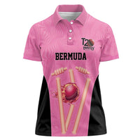 Bermuda Cricket Custom Women Polo Shirt Quo Fata Ferunt Sporty - Wonder Print Shop