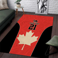 Canada Cricket Custom Area Rug Classic Maple Leaf - Wonder Print Shop