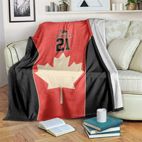 Canada Cricket Custom Blanket Classic Maple Leaf - Wonder Print Shop