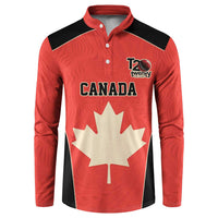 Canada Cricket Custom Button Sweatshirt Classic Maple Leaf - Wonder Print Shop
