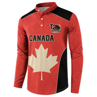 Canada Cricket Custom Button Sweatshirt Classic Maple Leaf - Wonder Print Shop