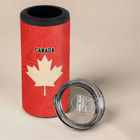 Canada Cricket Custom 4 in 1 Can Cooler Tumbler Classic Maple Leaf - Wonder Print Shop