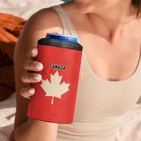 Canada Cricket Custom 4 in 1 Can Cooler Tumbler Classic Maple Leaf - Wonder Print Shop