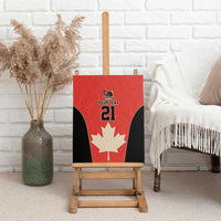 Canada Cricket Custom Canvas Wall Art Classic Maple Leaf - Wonder Print Shop