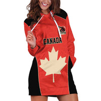 Canada Cricket Custom Hoodie Dress Classic Maple Leaf - Wonder Print Shop