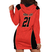 Canada Cricket Custom Hoodie Dress Classic Maple Leaf - Wonder Print Shop