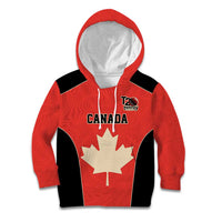 Canada Cricket Custom Kid Hoodie Classic Maple Leaf - Wonder Print Shop