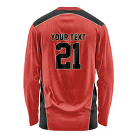 Canada Cricket Custom Long Sleeve Shirt Classic Maple Leaf - Wonder Print Shop