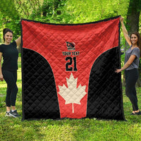 Canada Cricket Custom Quilt Classic Maple Leaf - Wonder Print Shop