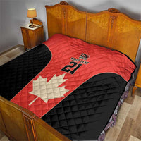 Canada Cricket Custom Quilt Classic Maple Leaf - Wonder Print Shop