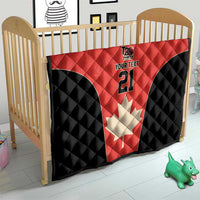 Canada Cricket Custom Quilt Classic Maple Leaf - Wonder Print Shop