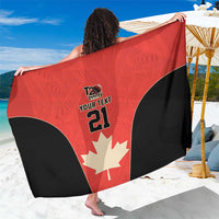 Canada Cricket Custom Sarong Classic Maple Leaf - Wonder Print Shop