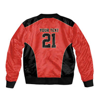 Canada Cricket Custom Sleeve Zip Bomber Jacket Classic Maple Leaf - Wonder Print Shop