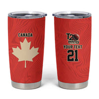 Canada Cricket Custom Tumbler Cup Classic Maple Leaf - Wonder Print Shop