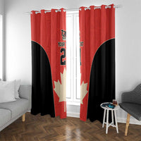Canada Cricket Custom Window Curtain Classic Maple Leaf - Wonder Print Shop