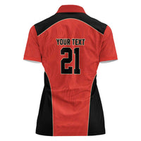 Canada Cricket Custom Women Polo Shirt Classic Maple Leaf - Wonder Print Shop