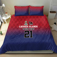 Cayman Islands Cricket Custom Bedding Set Classic Coat of Arms Sporty - Wonder Print Shop