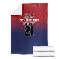 Cayman Islands Cricket Custom Blanket Classic Coat of Arms Sporty - Wonder Print Shop