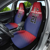 Cayman Islands Cricket Custom Car Seat Cover Classic Coat of Arms Sporty - Wonder Print Shop