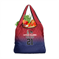 Cayman Islands Cricket Custom Grocery Bag Classic Coat of Arms Sporty - Wonder Print Shop