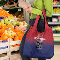 Cayman Islands Cricket Custom Grocery Bag Classic Coat of Arms Sporty - Wonder Print Shop