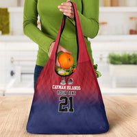 Cayman Islands Cricket Custom Grocery Bag Classic Coat of Arms Sporty - Wonder Print Shop