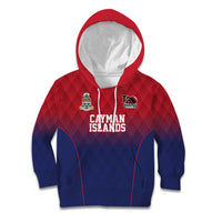 Cayman Islands Cricket Custom Kid Hoodie Classic Coat of Arms Sporty - Wonder Print Shop