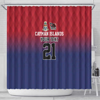 Cayman Islands Cricket Custom Shower Curtain Classic Coat of Arms Sporty - Wonder Print Shop