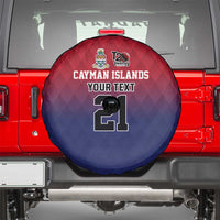 Cayman Islands Cricket Custom Spare Tire Cover Classic Coat of Arms Sporty - Wonder Print Shop