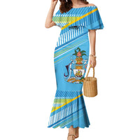 The Bahamas Cricket Custom Family Matching Mermaid Dress and Hawaiian Shirt Marlin Flamingo Come On Bahamian - Wonder Print Shop