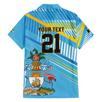 The Bahamas Cricket Custom Family Matching Off The Shoulder Long Sleeve Dress and Hawaiian Shirt Marlin Flamingo Come On Bahamian - Wonder Print Shop