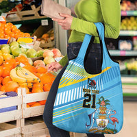 The Bahamas Cricket Custom Grocery Bag Marlin Flamingo Come On Bahamian - Wonder Print Shop